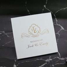 Modern Wedding Invitation Card Transparent Acrylic Invitation With Hard Cover